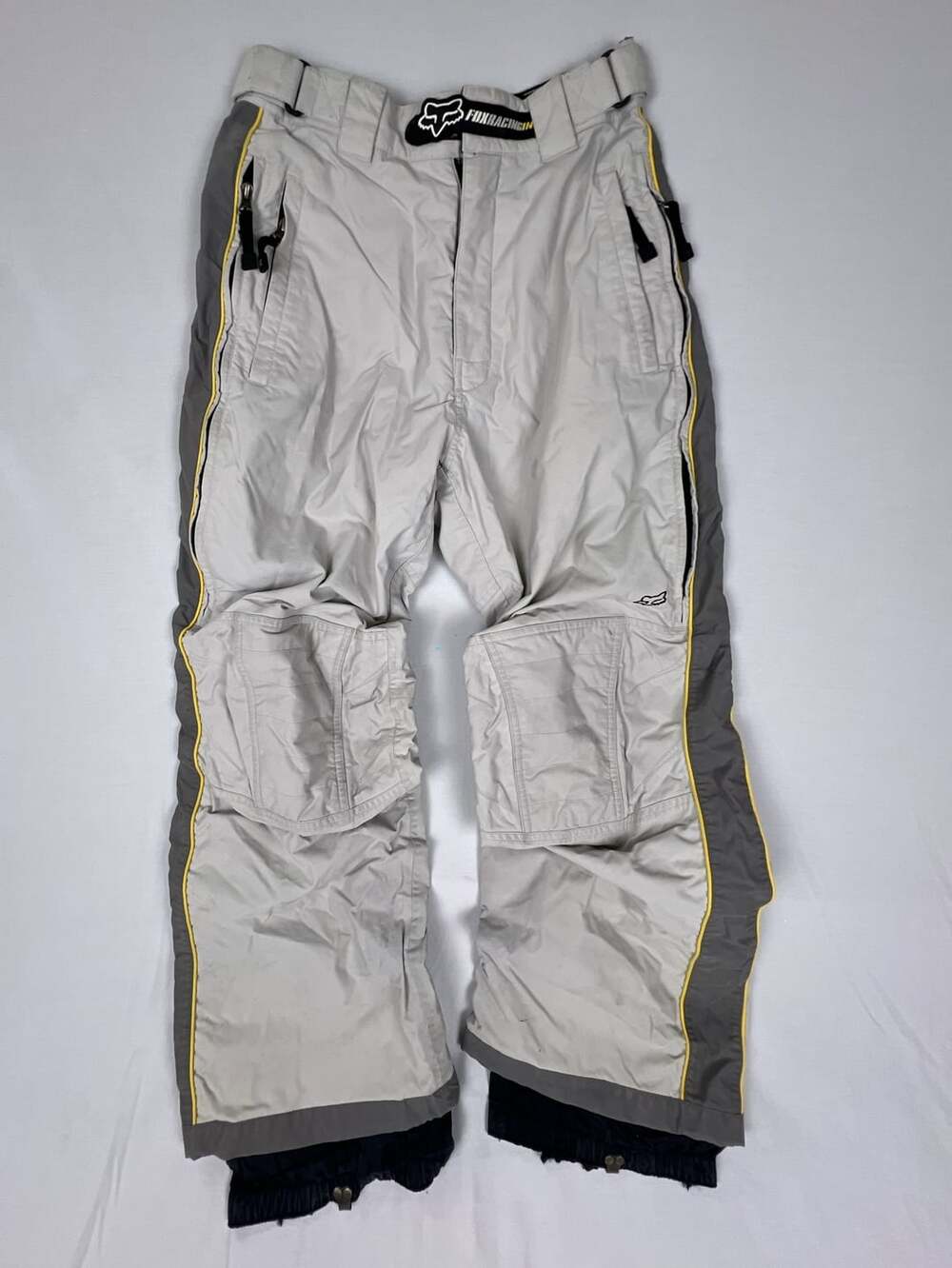 Fox Racing Snow Pants Gray Yellow